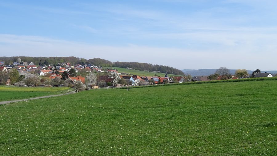 Ansicht von Welferode aus südwestlicher Richtung