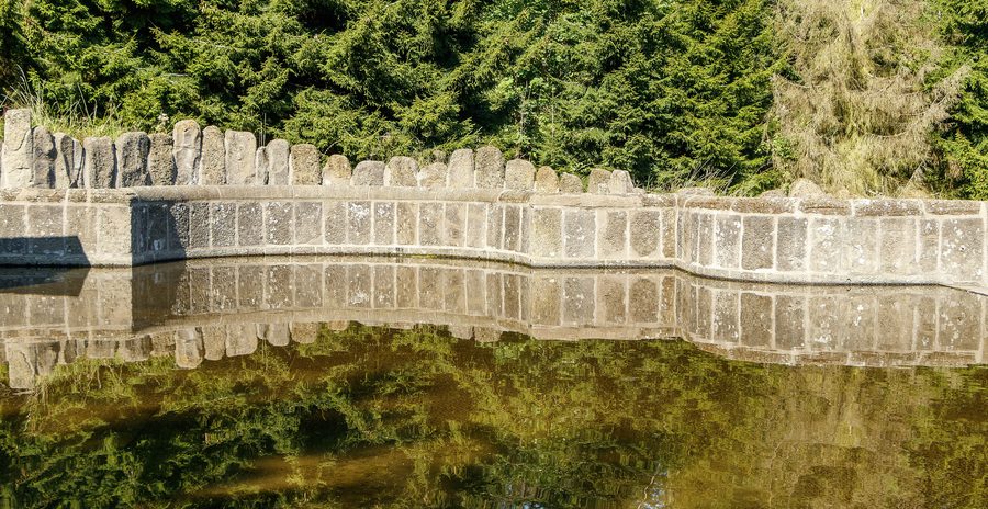 Teil der Großen Kaskaden im Bergpark Wilhelmshöhe in Kassel