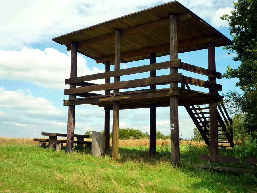 Aussichtsplattform am Knebelsrod im Burgwald