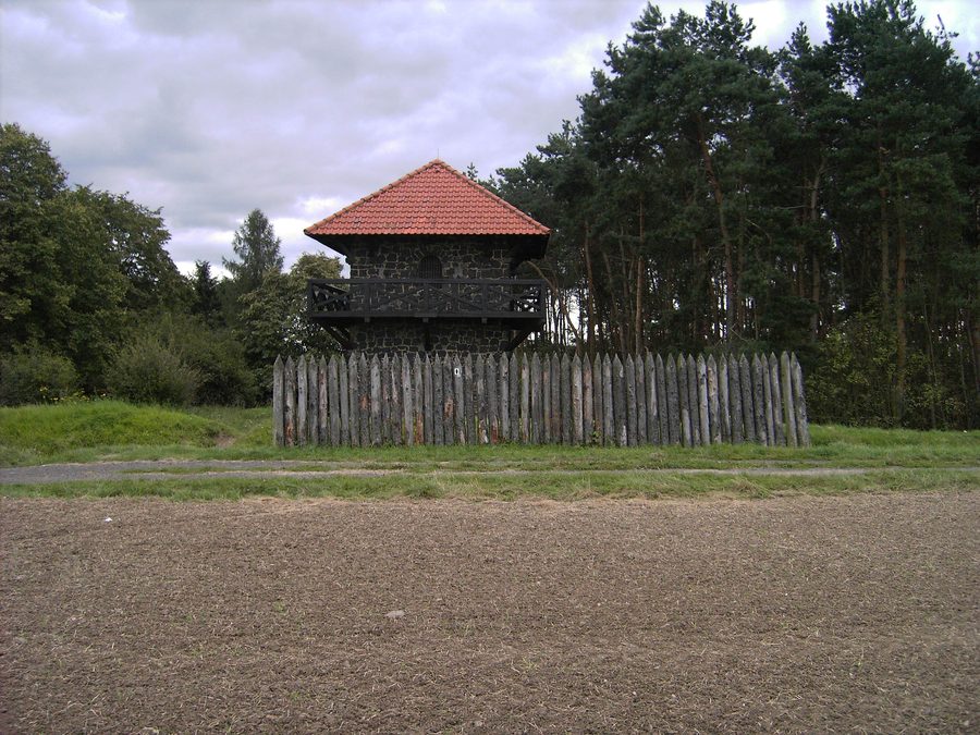 Roman watchtower at the Limes, WP 4/49 near Grüningen, Pohlheim