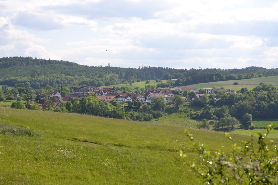 The village of Oberorke seen from the north-east