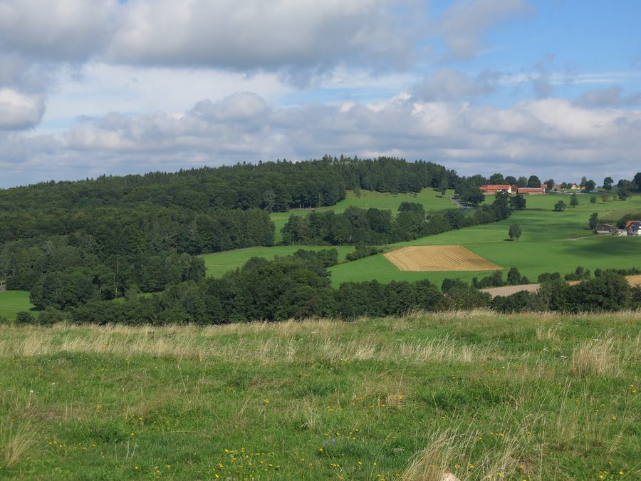 Die Steinwand in der Rhön von Südosten gesehen