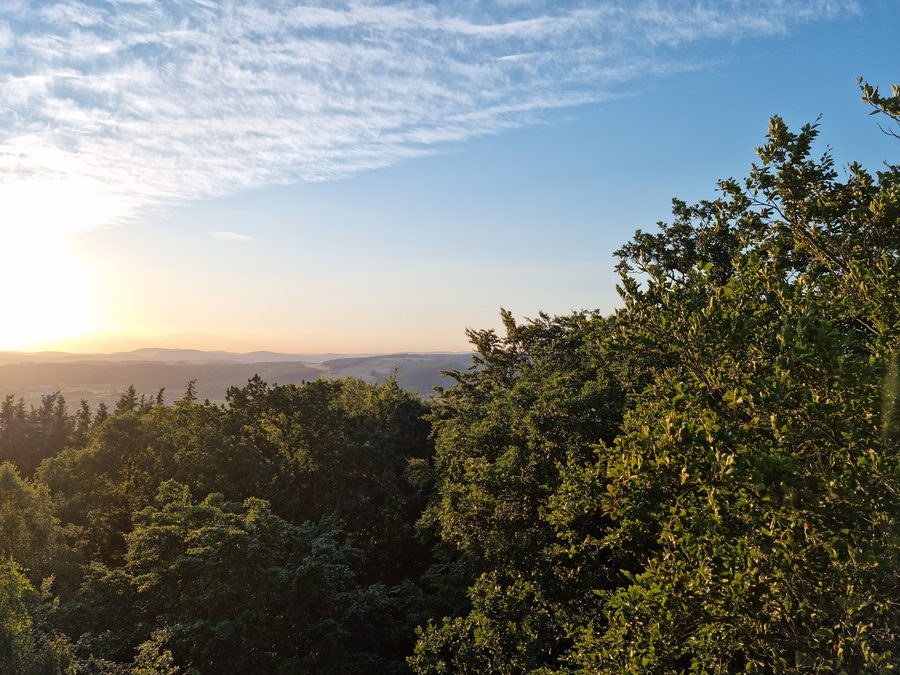 Blick vom Altenburgturm nach Betzigerode und Wenzigerode