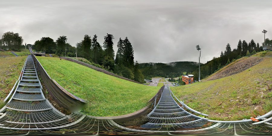 Mühlenkopfschanze Willingen am bewaldeten Mühlenkopf