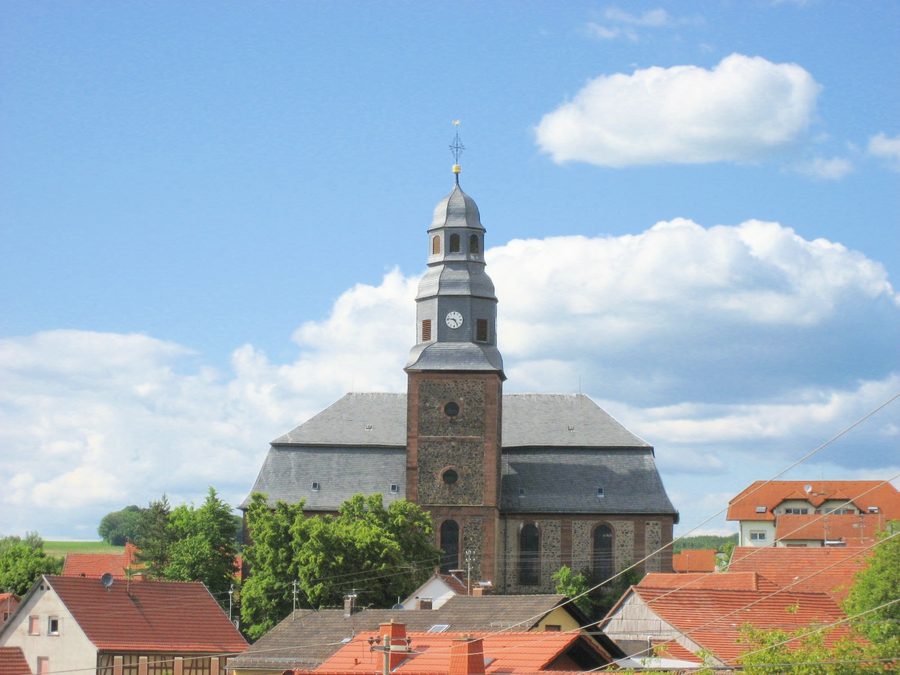 Vogelsberger Dom in Unterreichenbach, Blick von Süden