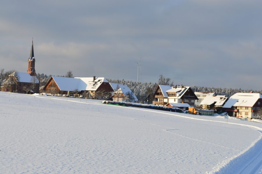 Winteransicht von Buchenberg