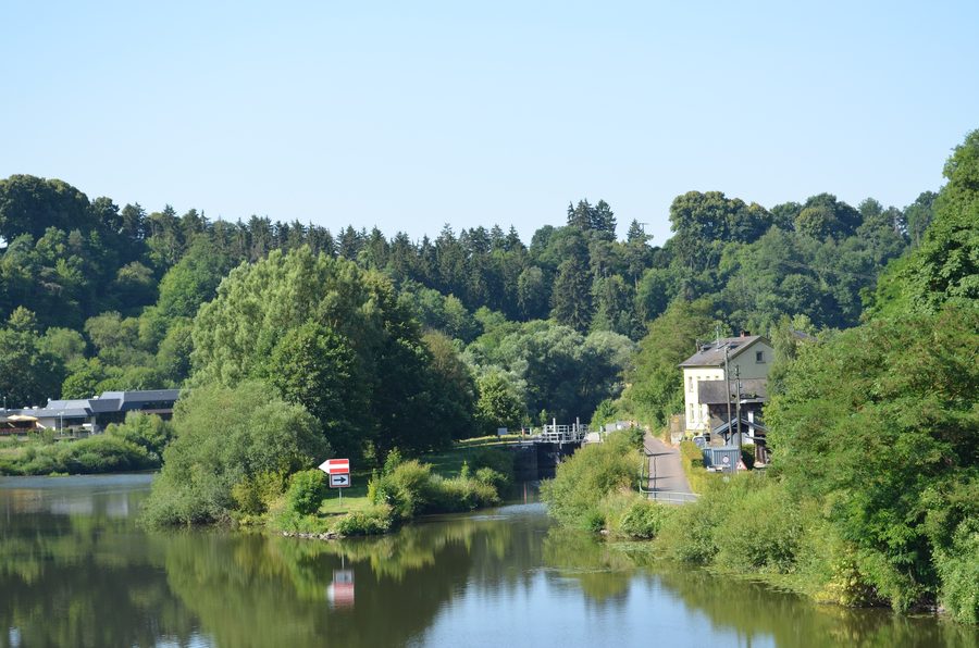 Schleuse an der Lahn bei Villmar