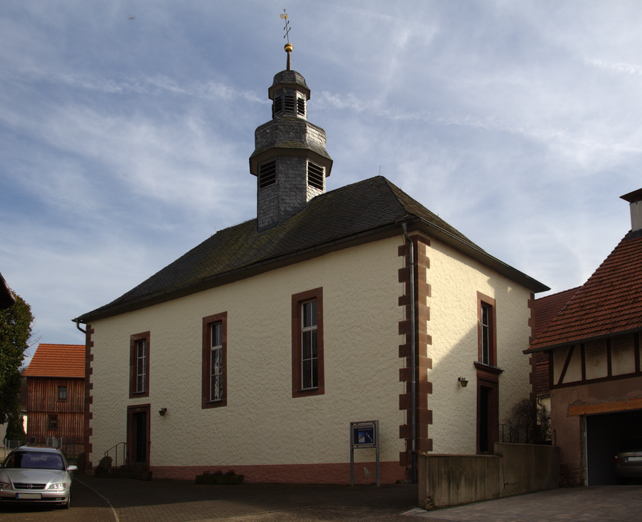 Church in Bernshausen, Schlitz, Vogelsberg, Hesse, Germany